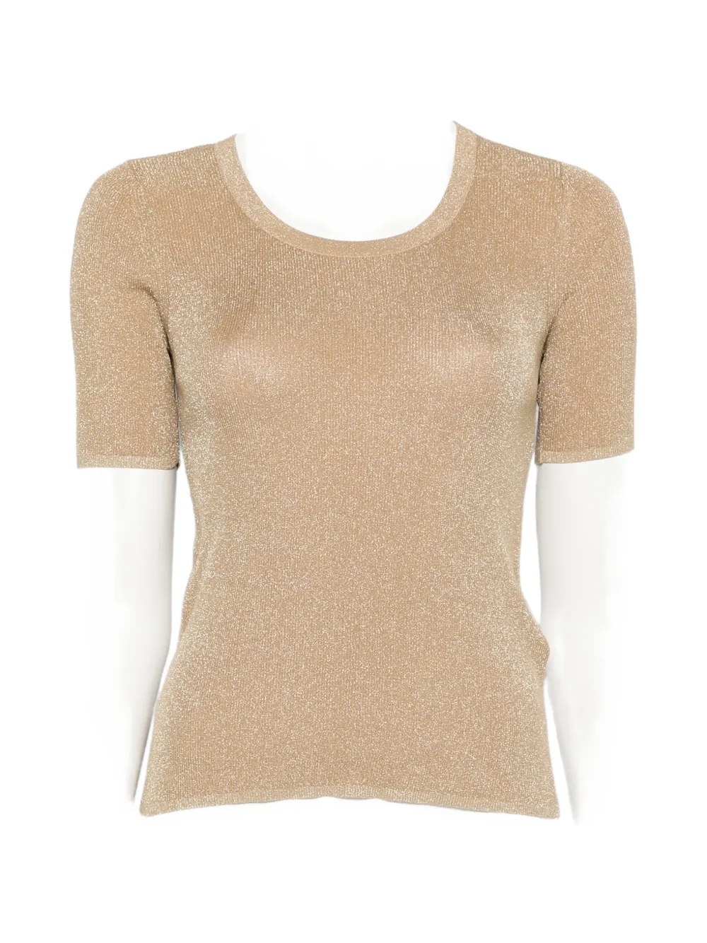 Max Mara scoop-neck T-shirt - Gold