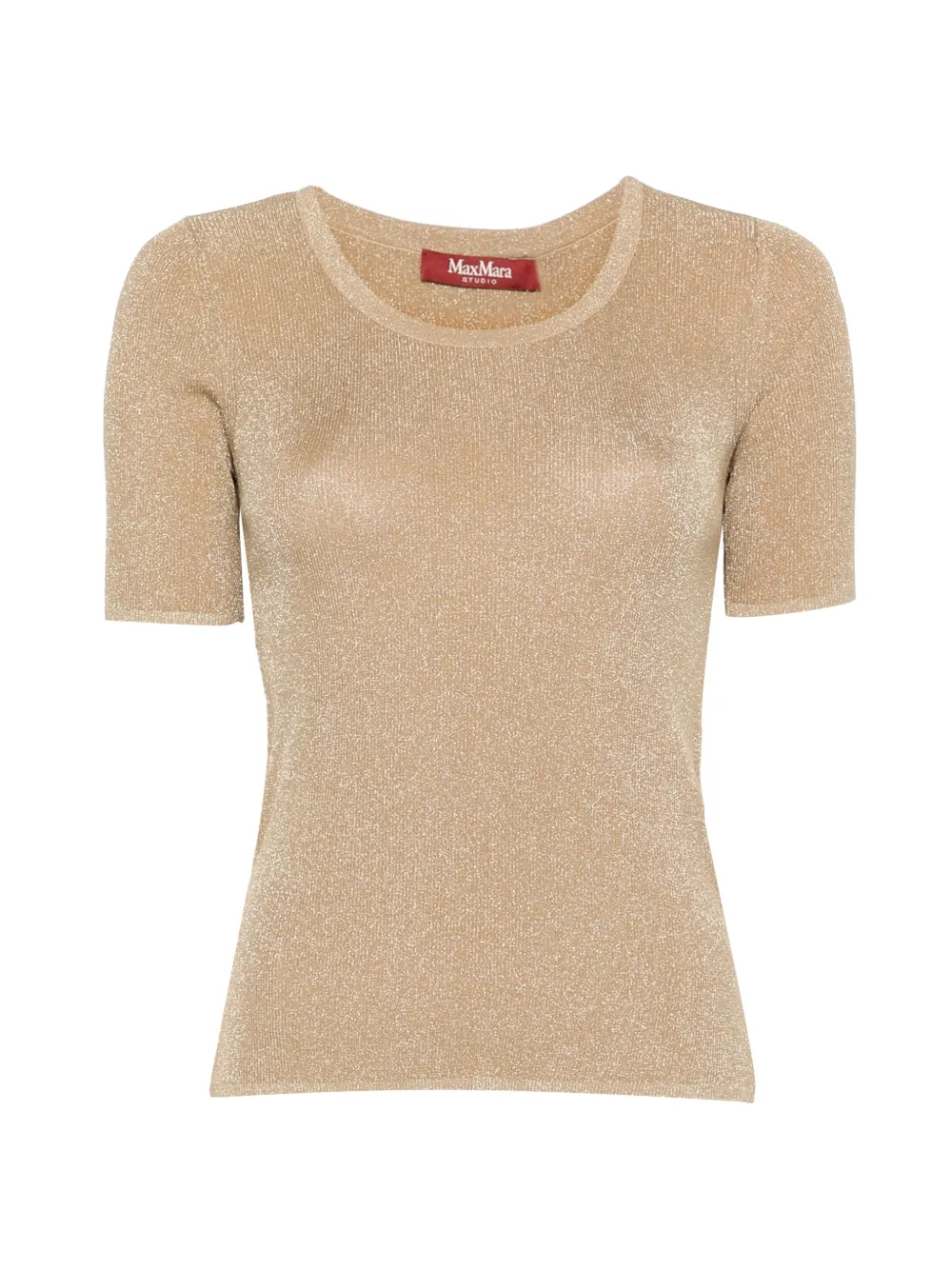Max Mara scoop-neck T-shirt - Oro