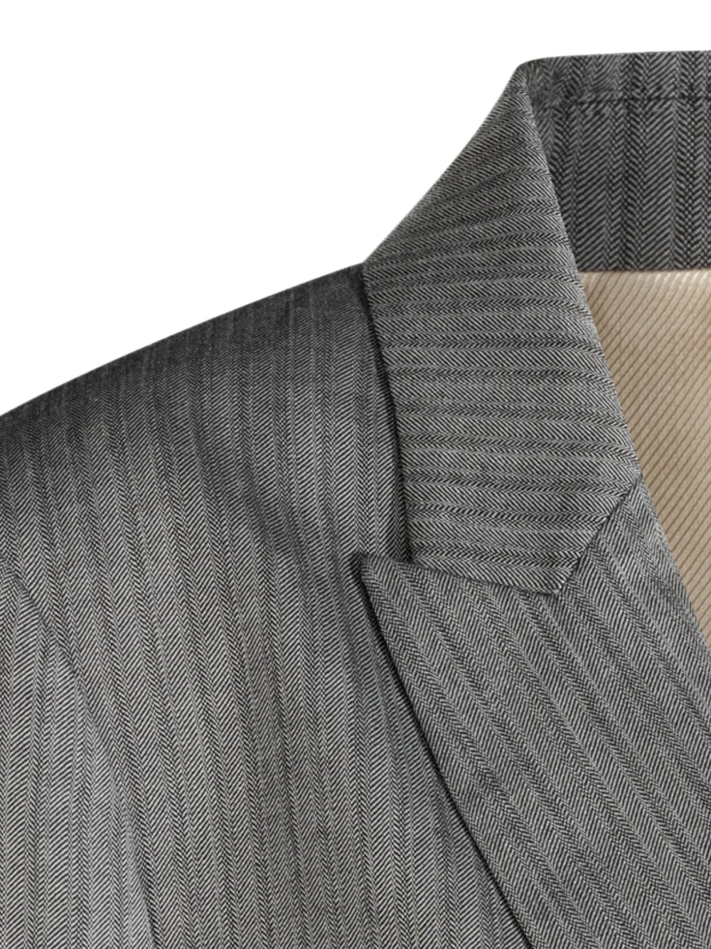 Alberta Ferretti Blazer met visgraatpatroon Grijs