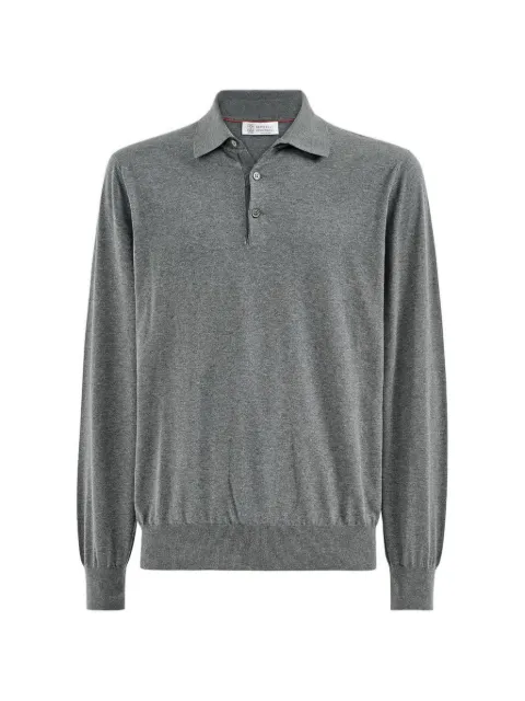 Brunello Cucinelli cotton lightweight knit polo shirt