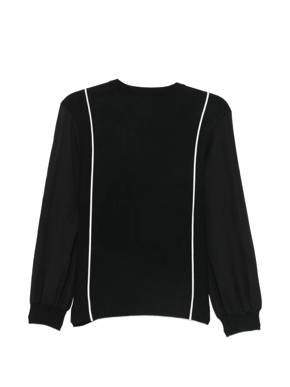 LIU JO Sweater met contrasterende streep Zwart