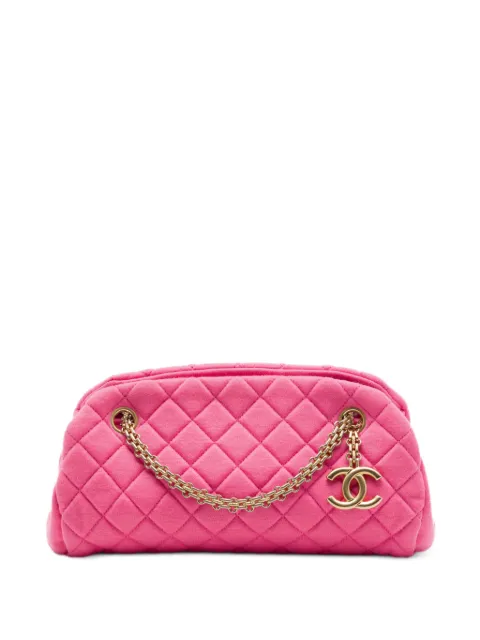 CHANEL Pre-Owned 2010-2011 Small Quilted Jersey Just Mademoiselle Bowling Bag shoulder bag