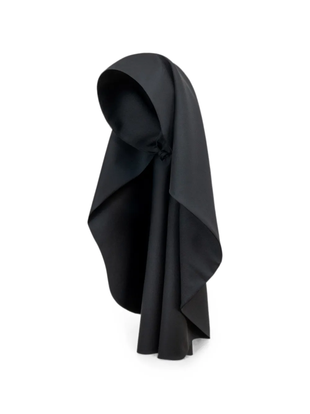 THE ARKOW Theresa wool headscarf - Nero
