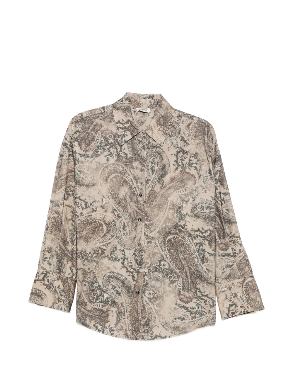 LIU JO paisley-print shirt - Nude
