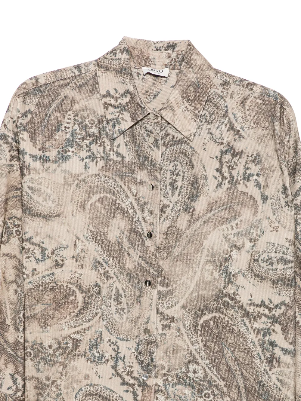 LIU JO Overhemd met paisley-print Beige
