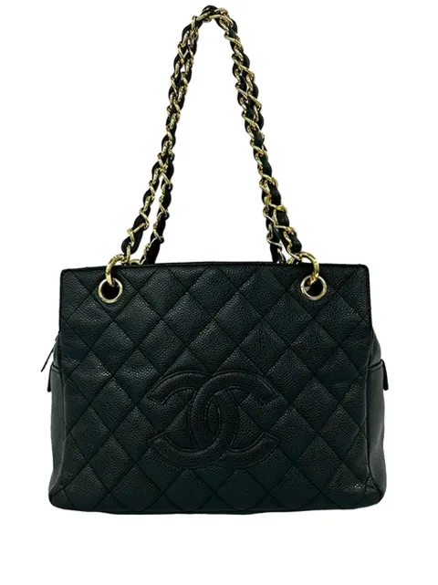 CHANEL Pre-Owned bolso shopper Timeless pequeño de cuero caviar 2000-2015