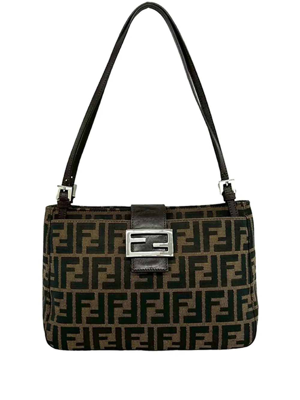 Fendi Pre-Owned 1990-2000 Zucca Canvas shoulder bag - Marrone
