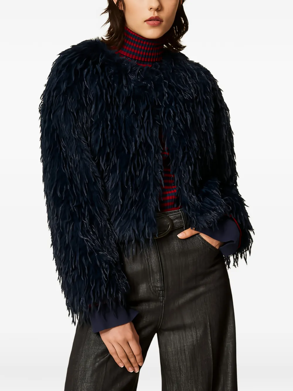 TWINSET cropped jacket - Blu