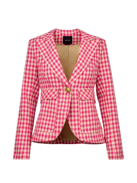 Smythe check single-breasted blazer