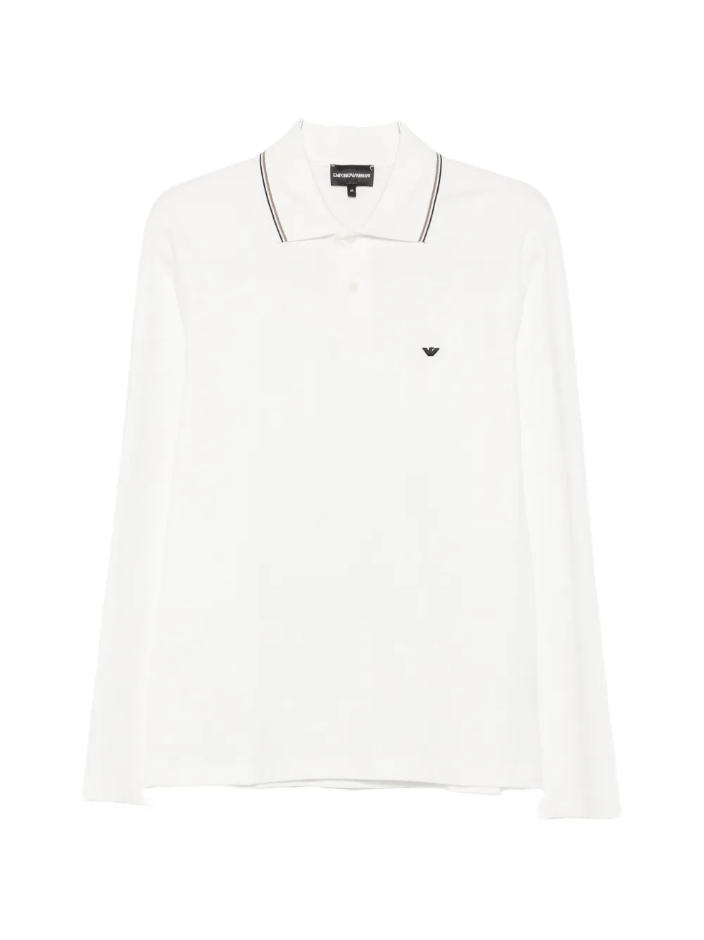 Emporio Armani long-sleeve polo shirt - Bianco