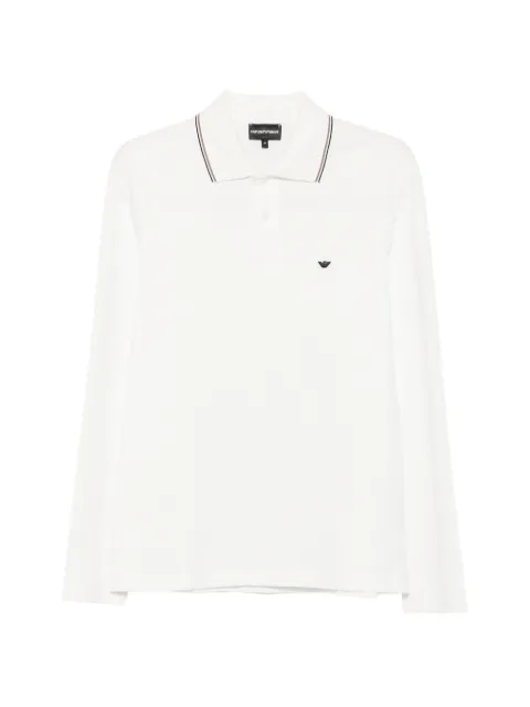 Emporio Armani playera tipo polo manga larga