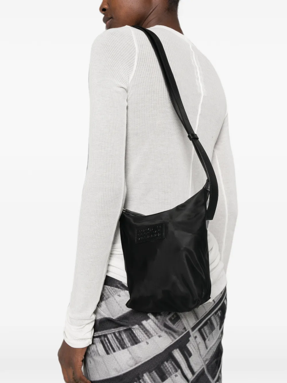 MM6 Maison Margiela Crossbodytas met logopatch Zwart