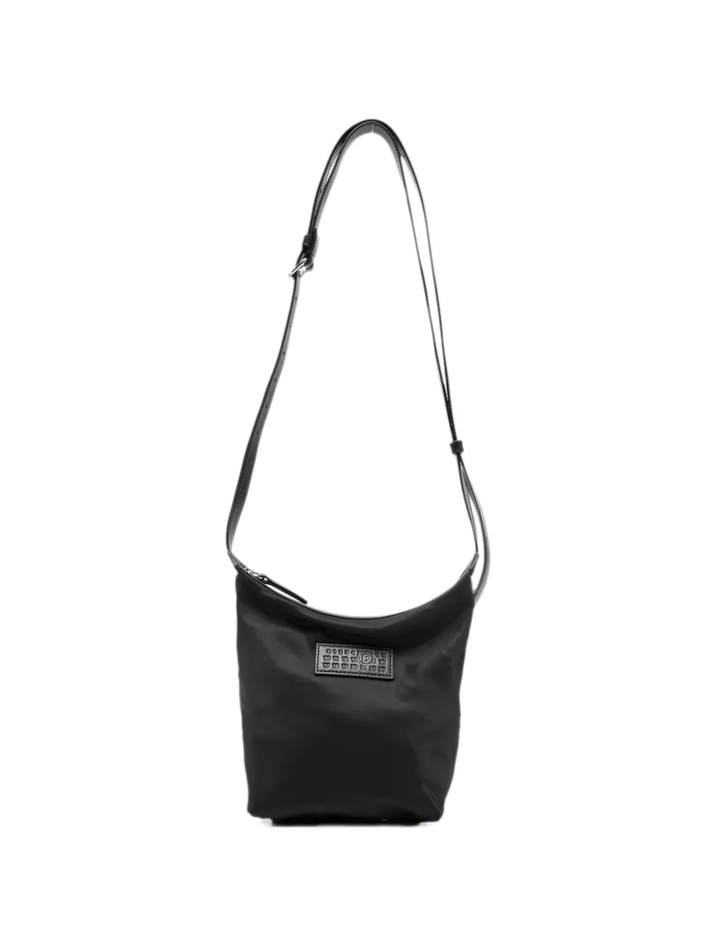 MM6 Maison Margiela logo-patch crossbody bag - Schwarz