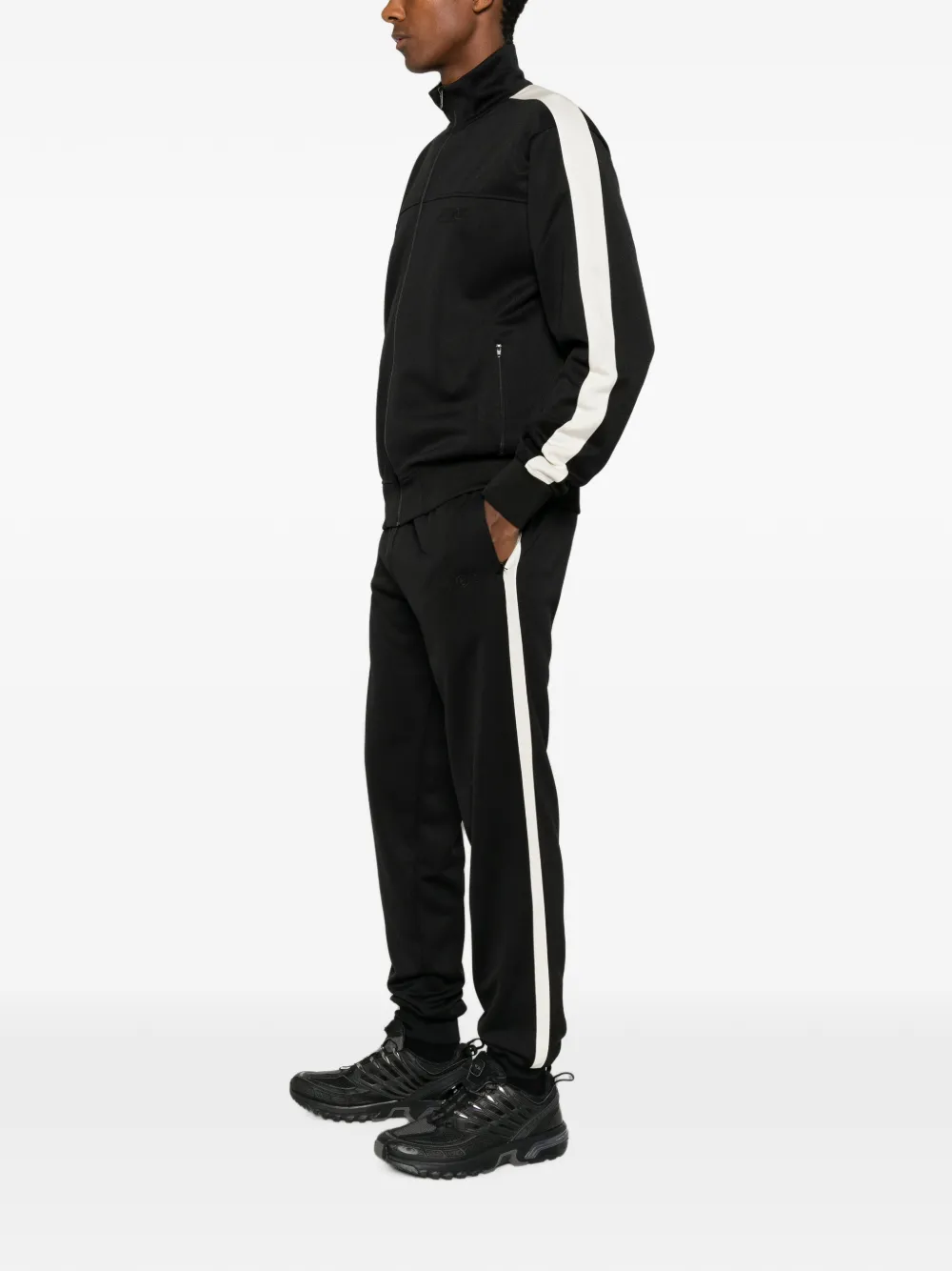 MM6 Maison Margiela Sweater met zijstreep Zwart