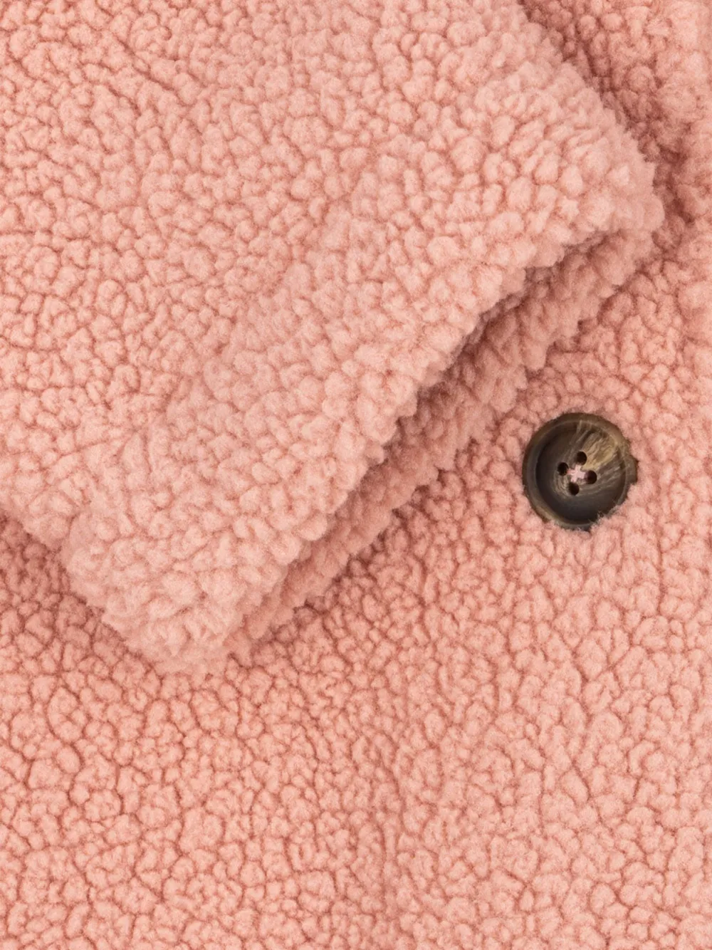 Konges Sløjd Jody teddy jas met borduurwerk Roze