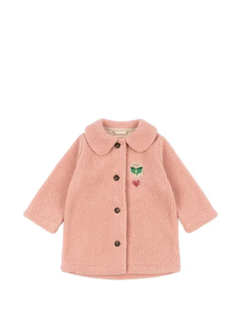 Konges Sløjd Jody embroidered teddy coat