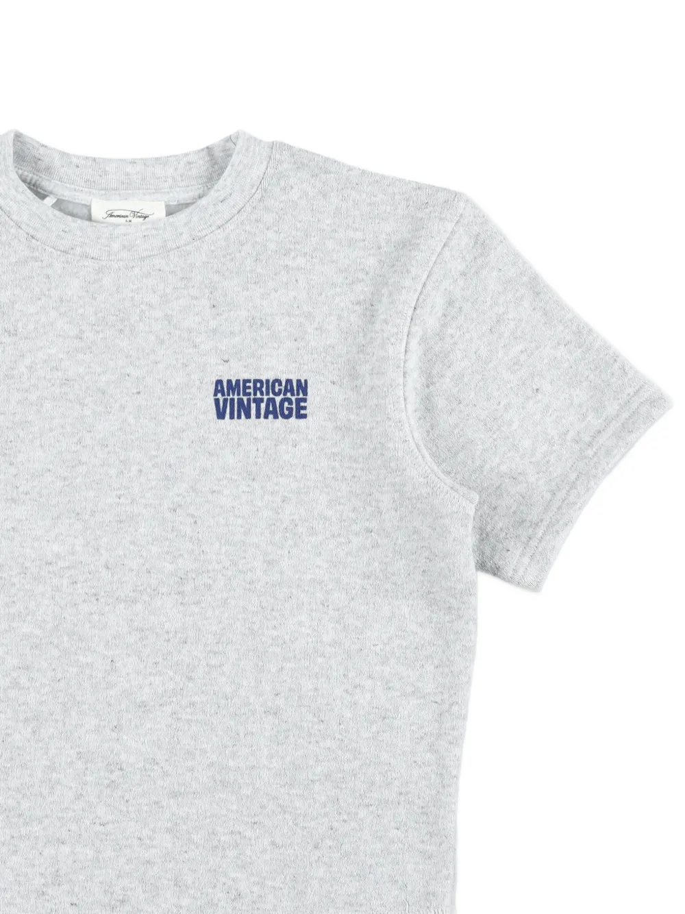 American Vintage Kids Evona T-shirt met logoprint Grijs