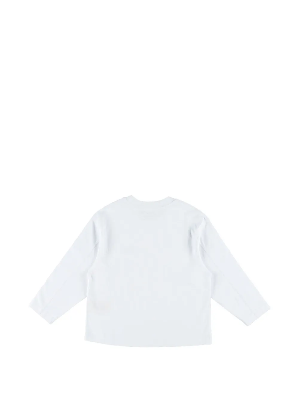 American Vintage Kids Gixy T-shirt met lange mouwen en logo-print Wit