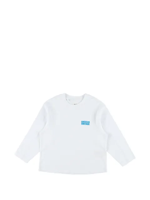American Vintage Kids playera Gixy manga larga con logo estampado