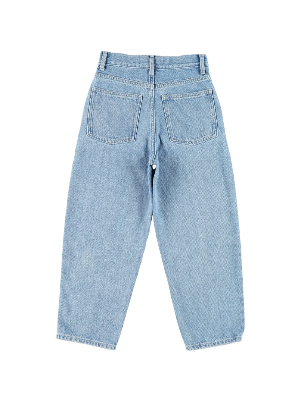 American Vintage Kids Joybird jeans met stonewashed effect Blauw
