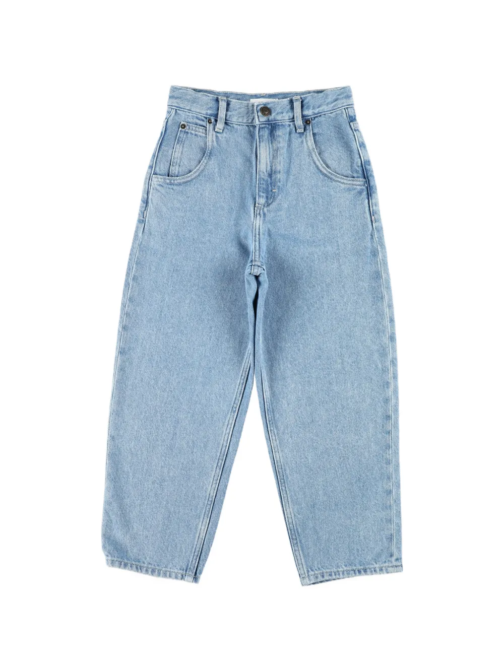 American Vintage Kids Joybird stone-washed jeans - Blu
