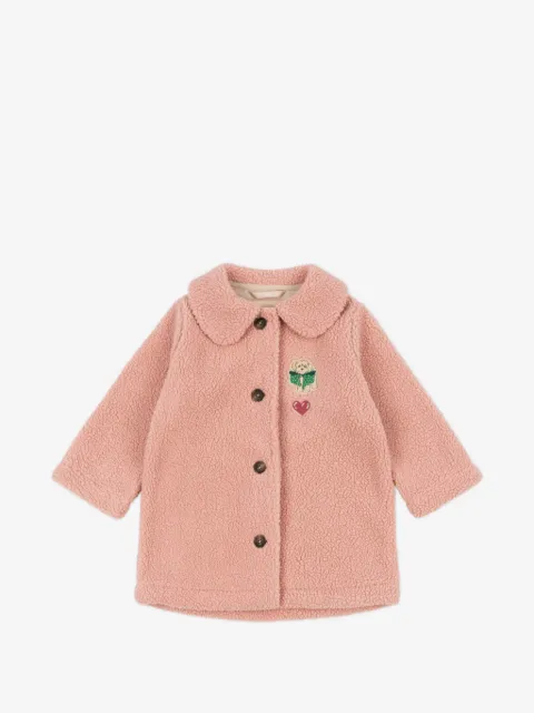 Konges Sløjd patch-detail teddy coat