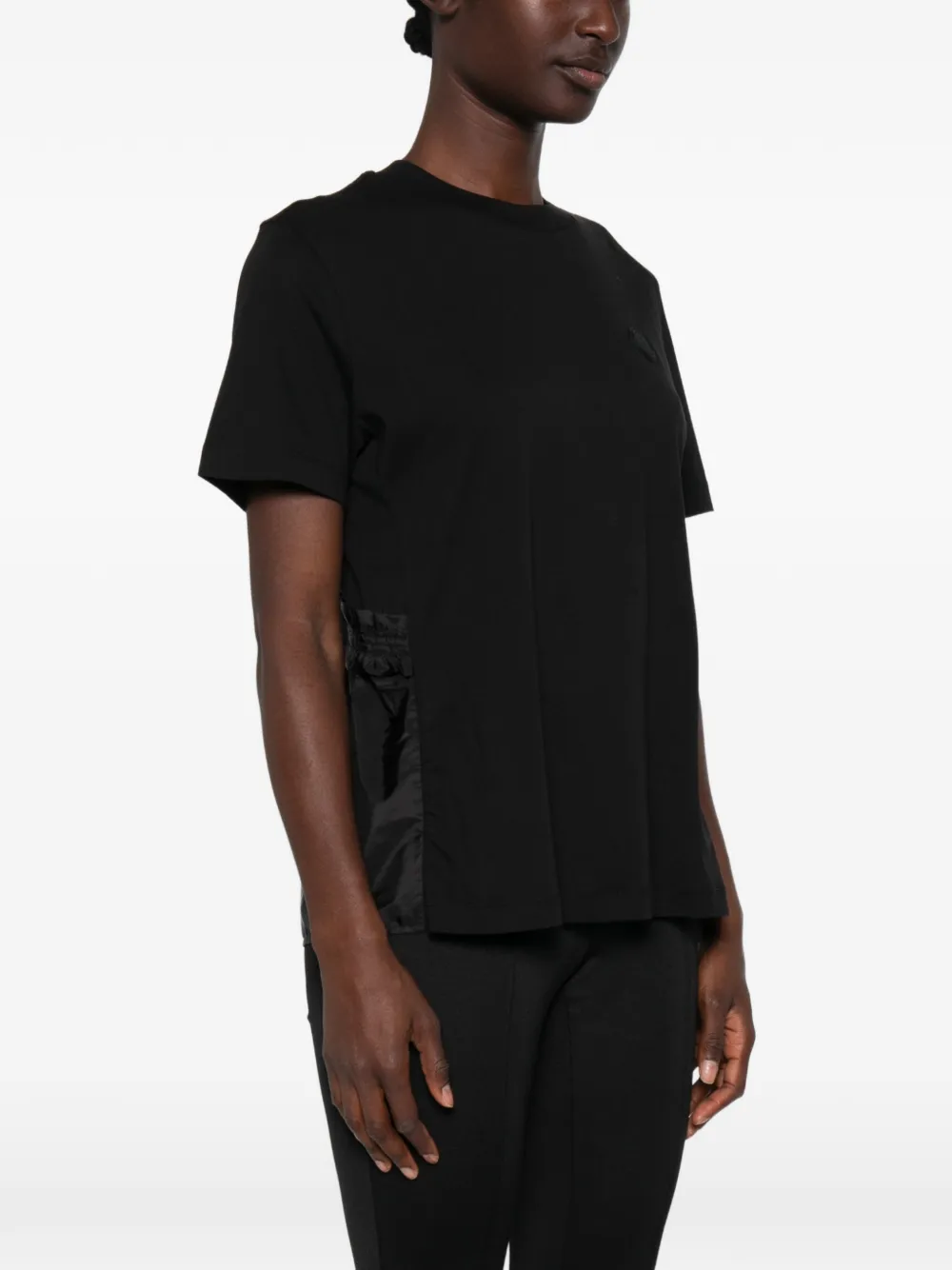Moncler T-shirt met vlakken Zwart