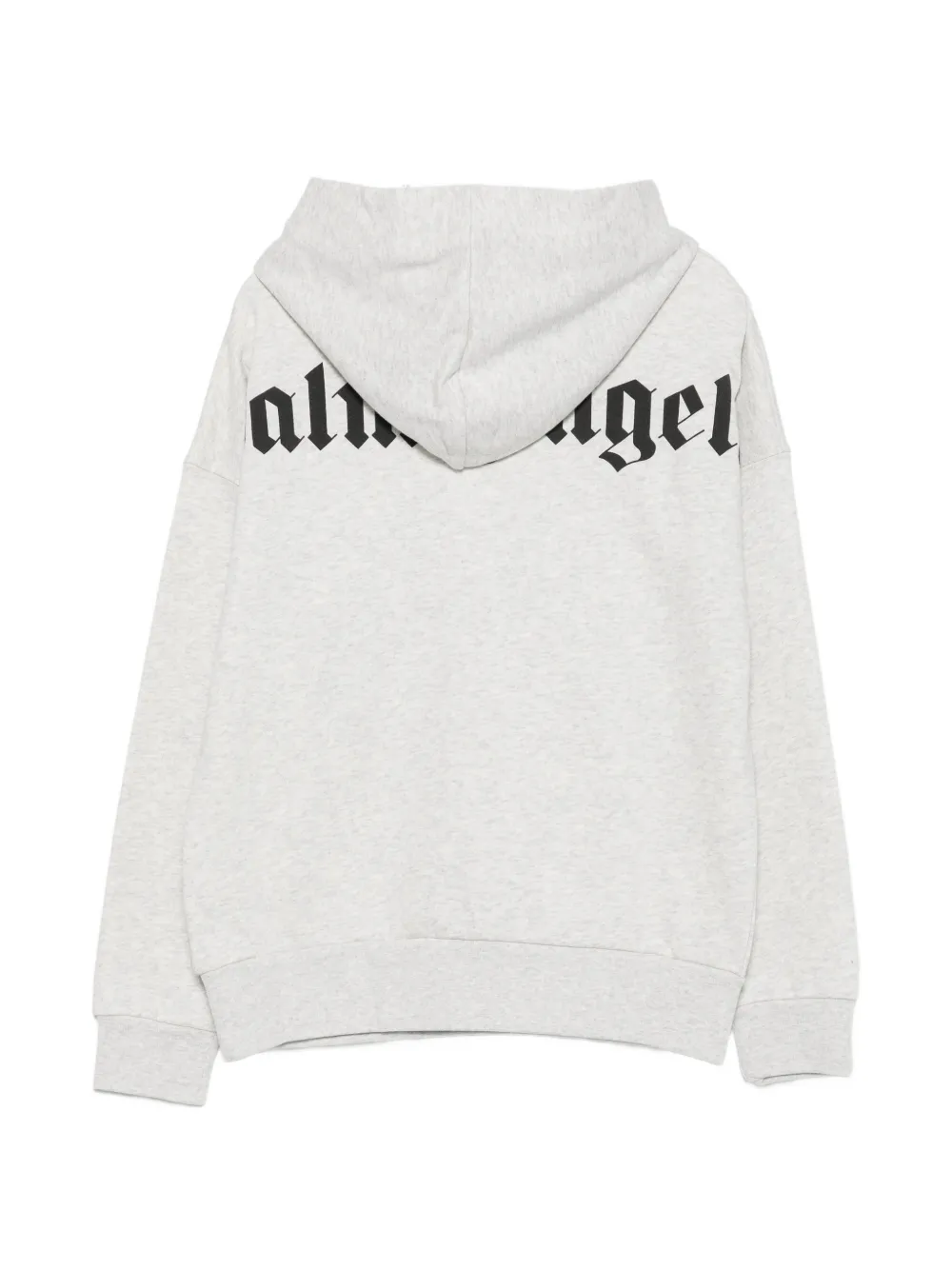 Palm Angels Kids long-sleeve logo-print hoodie Grijs