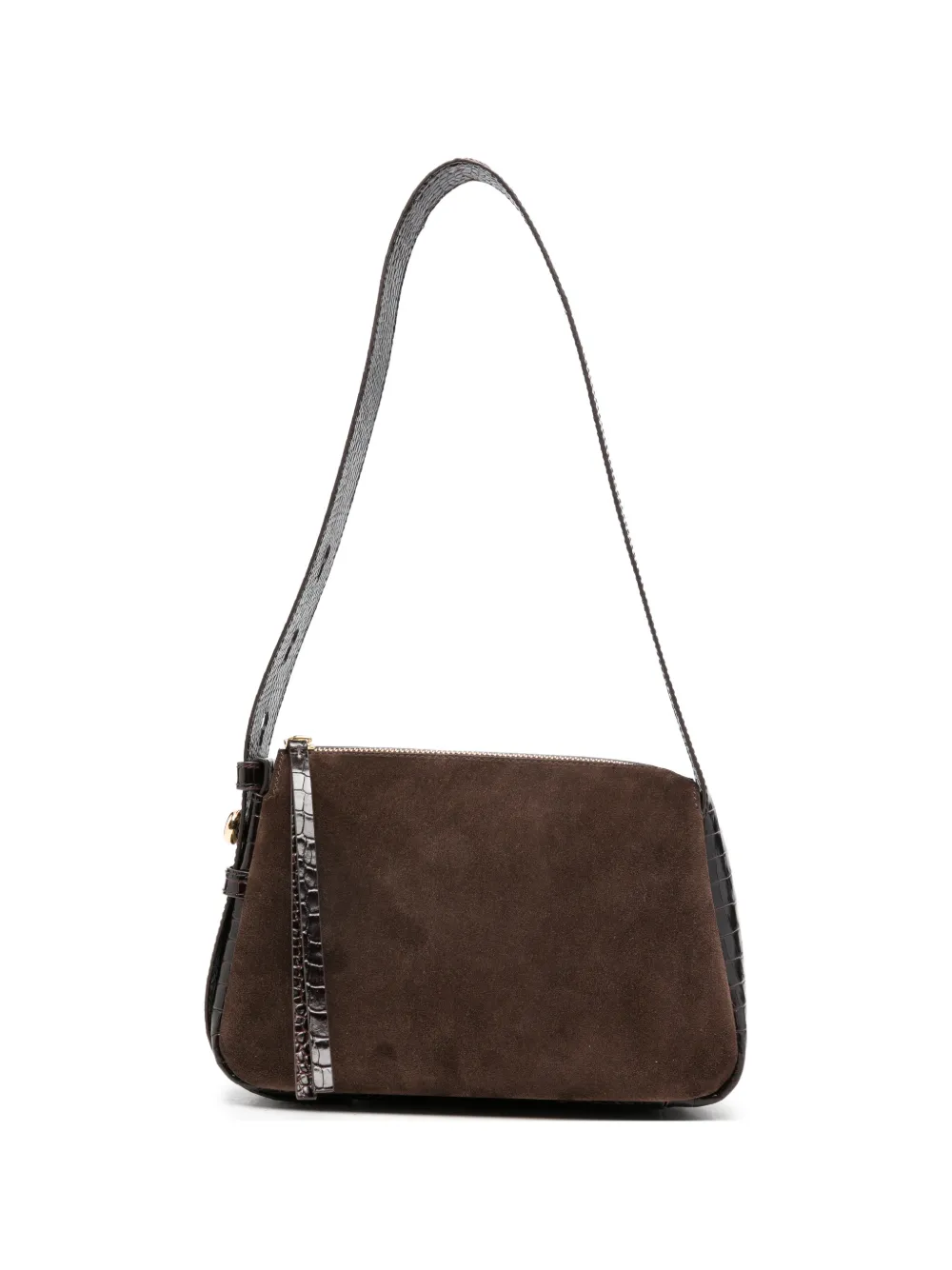 Tory Burch Romy suede shoulder bag - Marrone