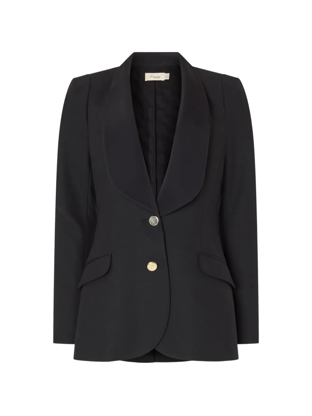 Temperley London Nyx shawl-lapel blazer - Schwarz