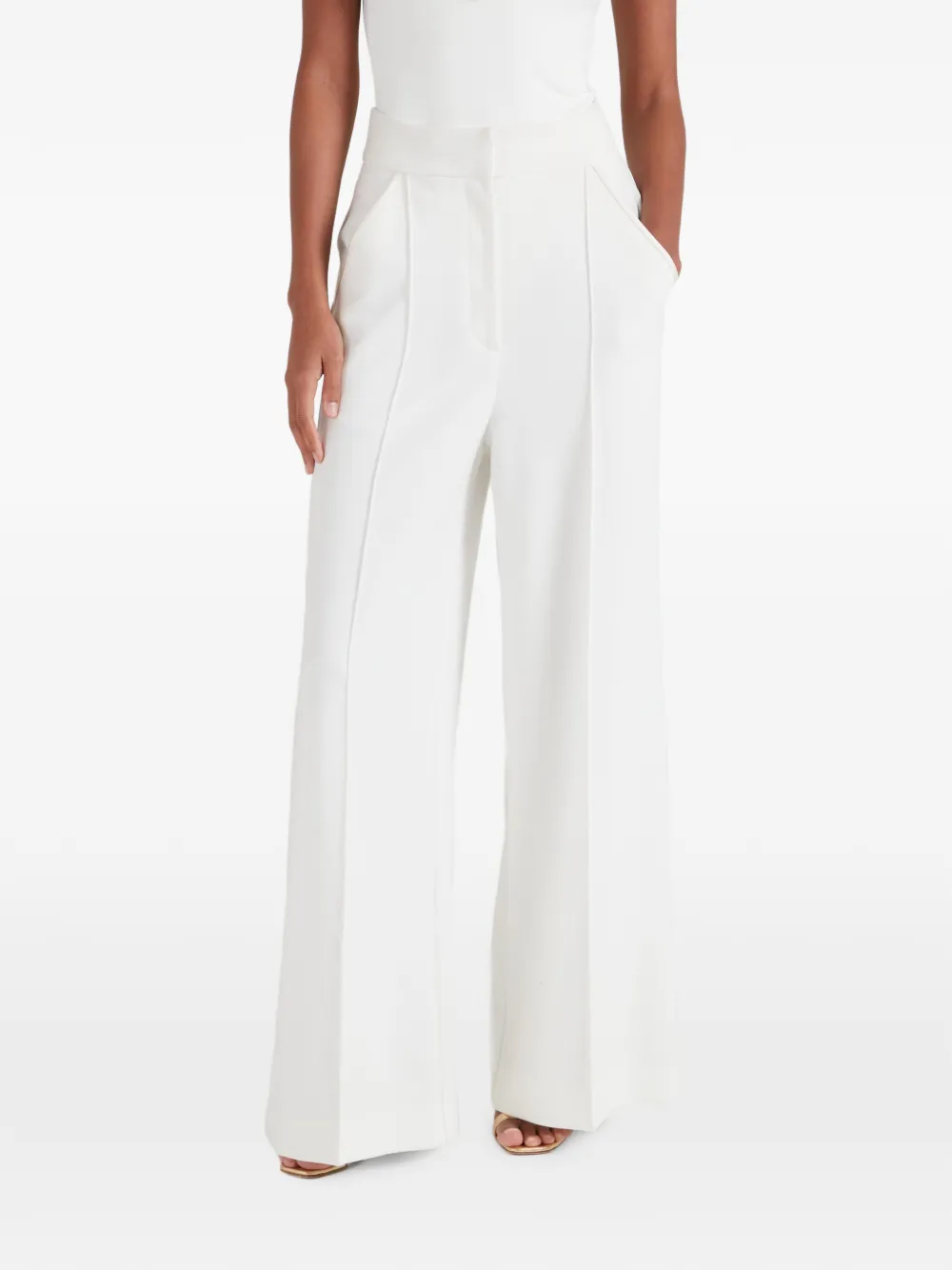 Temperley London Nyx broek met zijstreep Wit