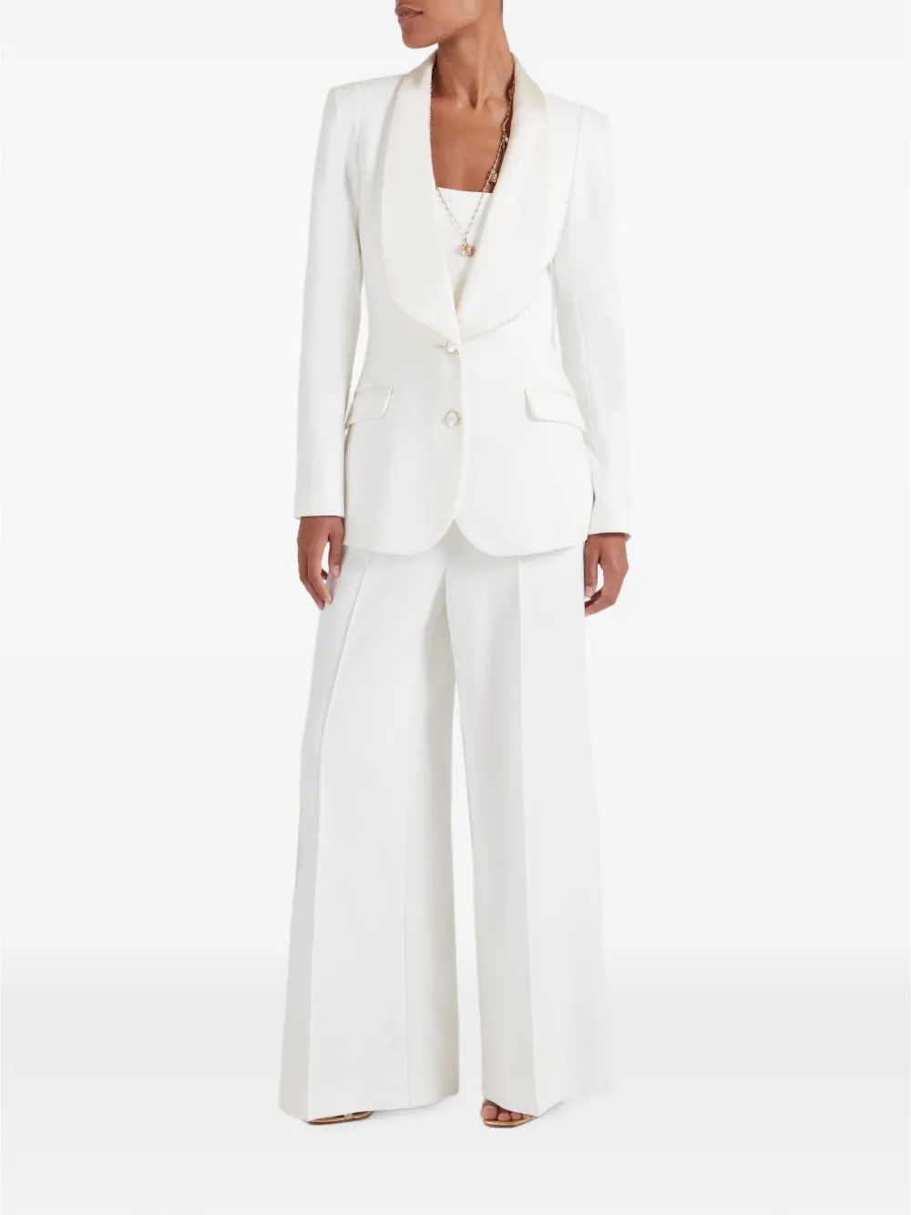 Temperley London Nyx broek met zijstreep Wit
