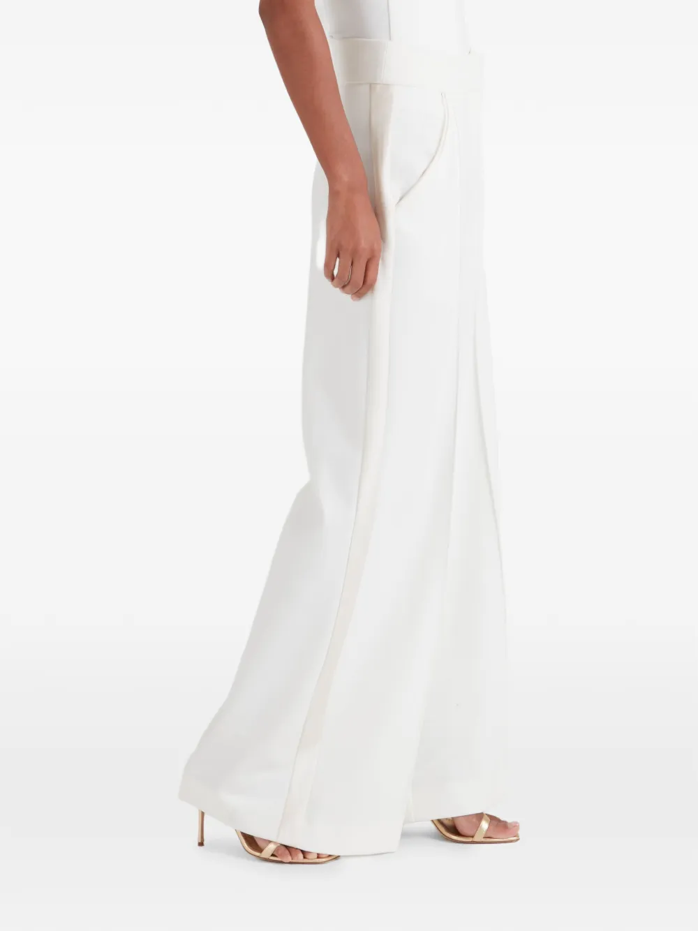 Temperley London Nyx broek met zijstreep Wit