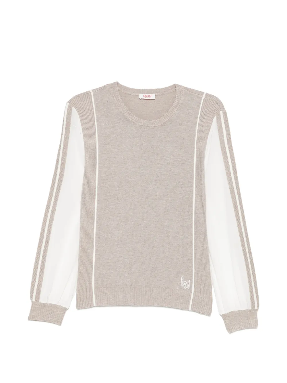 LIU JO round-neck sweater - Nude