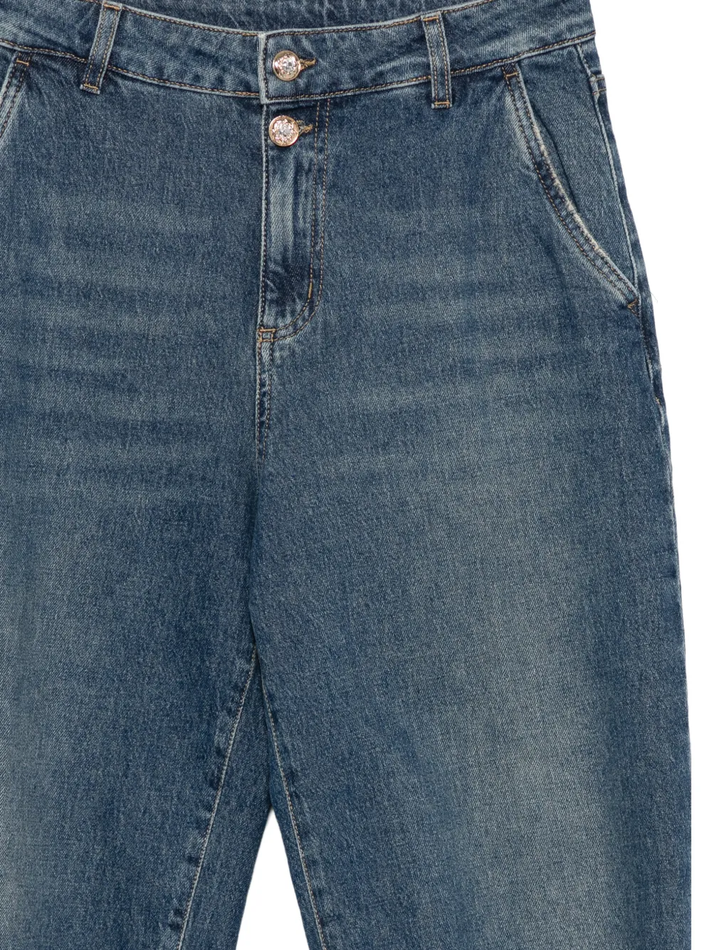 LIU JO Jeans met verfraaide knoop Blauw
