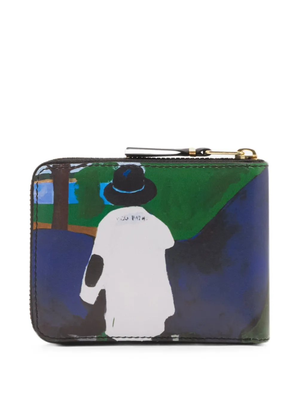 Comme Des Garçons Wallet Henry Taylor portemonnee met rits Groen