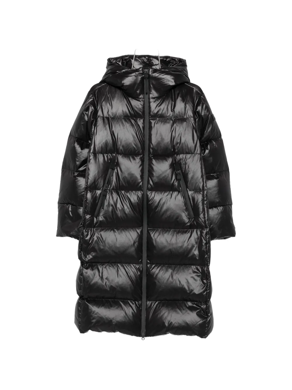 Peuterey quilted hooded jacket - Schwarz
