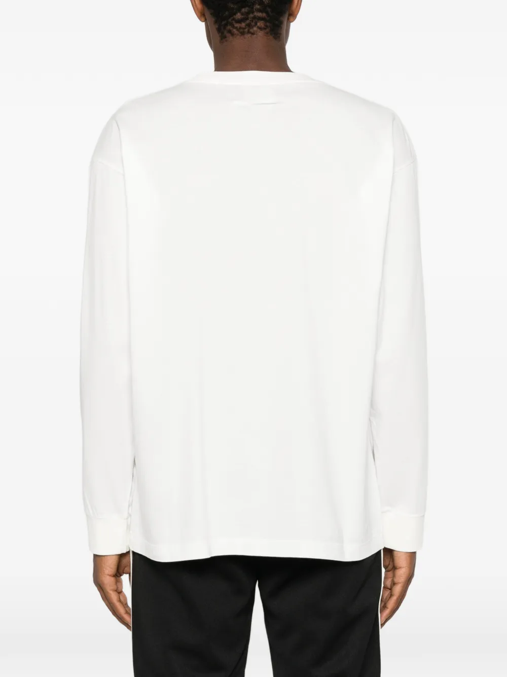 MM6 Maison Margiela T-shirt met logopatch en lange mouwen Wit