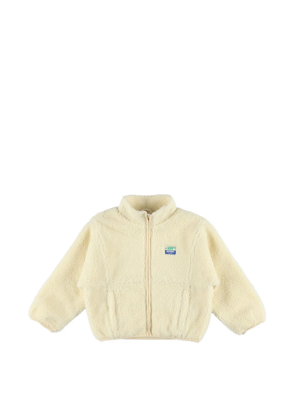 American Vintage Kids Hoktown zip-up teddy jacket - Toni neutri