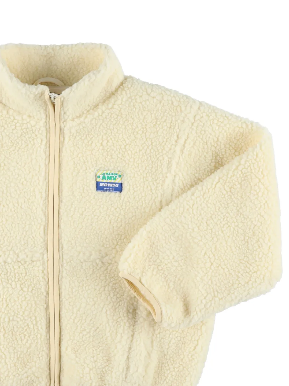 American Vintage Kids Hoktown teddy jack met rits Beige