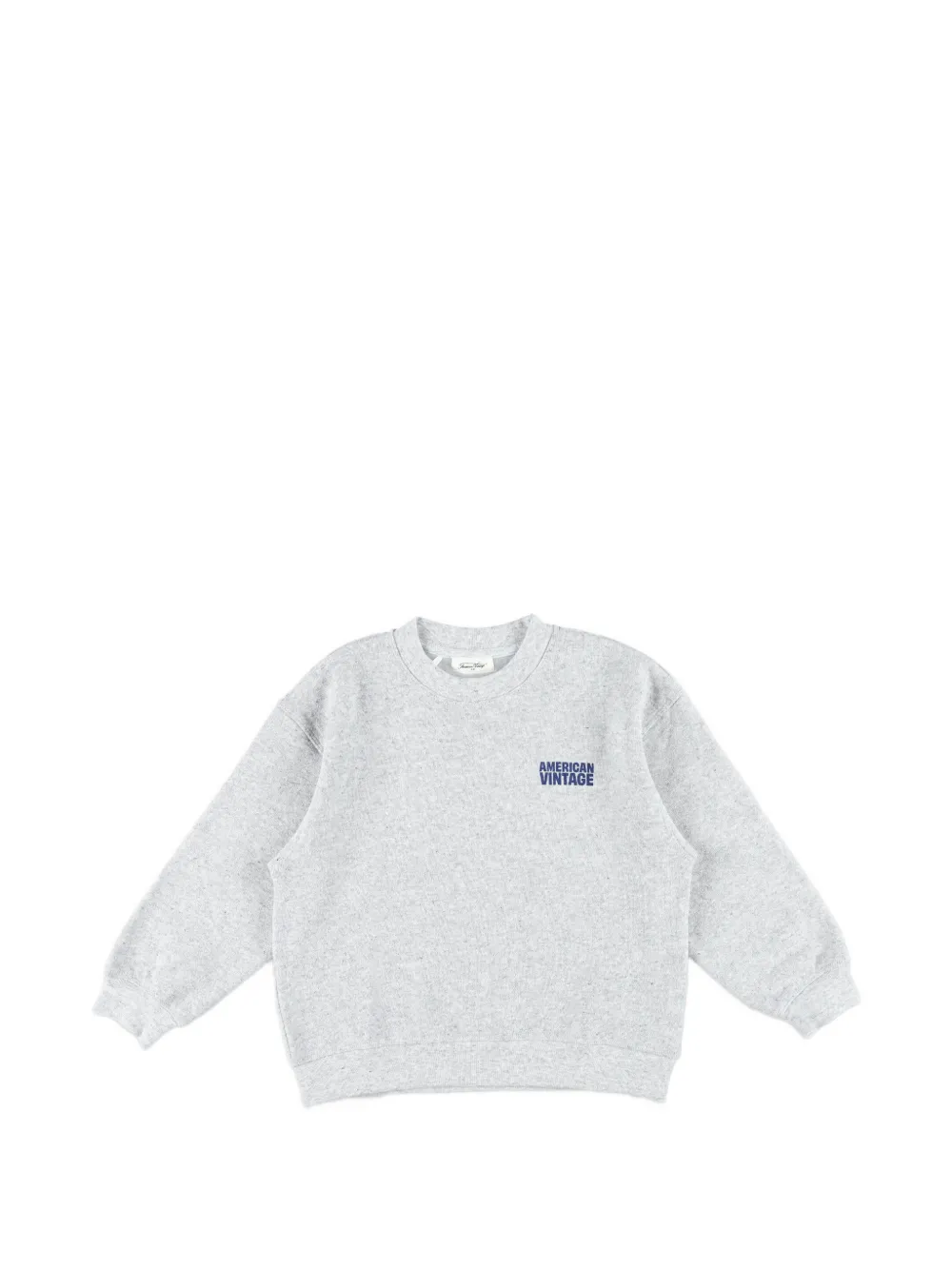 American Vintage Kids Evona logo-print sweater - Grigio