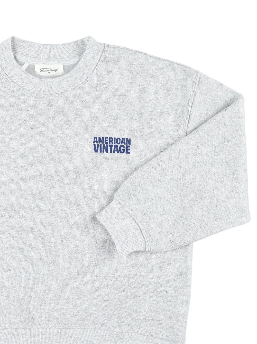 American Vintage Kids Evona trui met logoprint Grijs