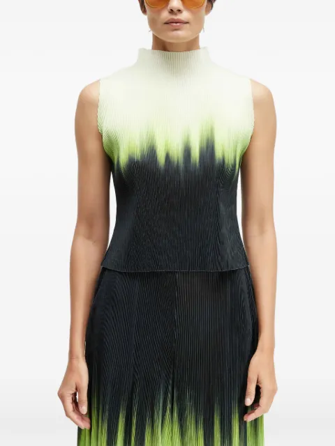 Osklen Blusa com efeito plissado e estampa borrada