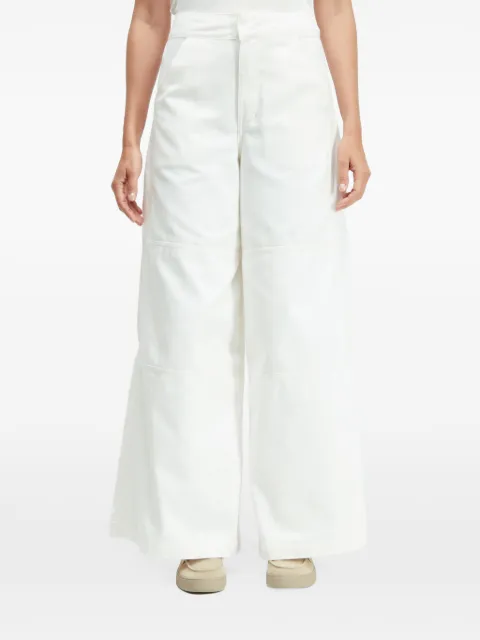 Osklen Calça jeans wide leg com recortes
