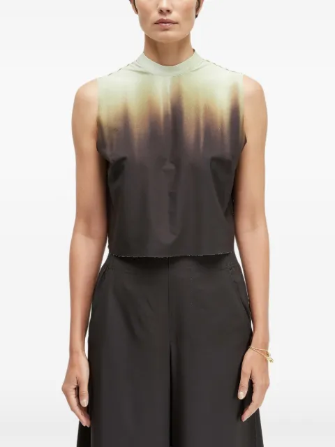 Osklen Blusa cropped com efeito desfocado