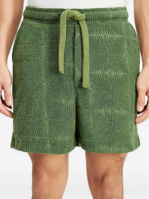 Osklen Bermuda de tricô jacquard com ajuste no cós