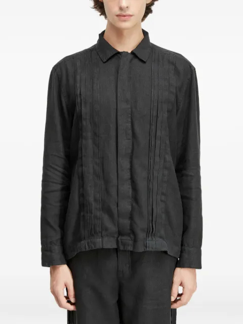 Osklen Jaqueta overshirt Pranchão com pregas