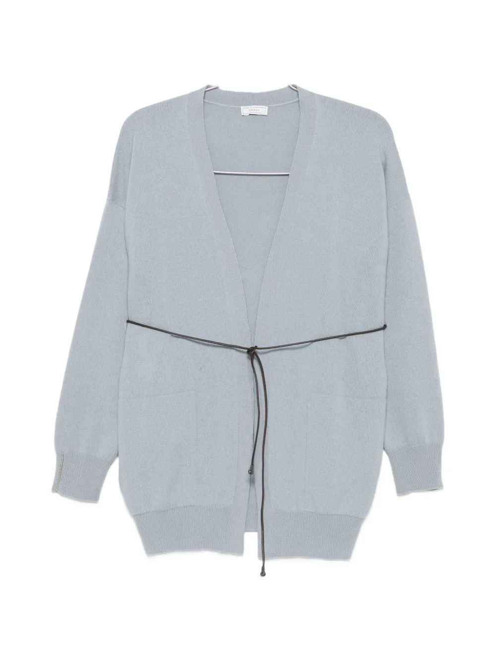 Peserico Cardigan mit Gürtel - Blau