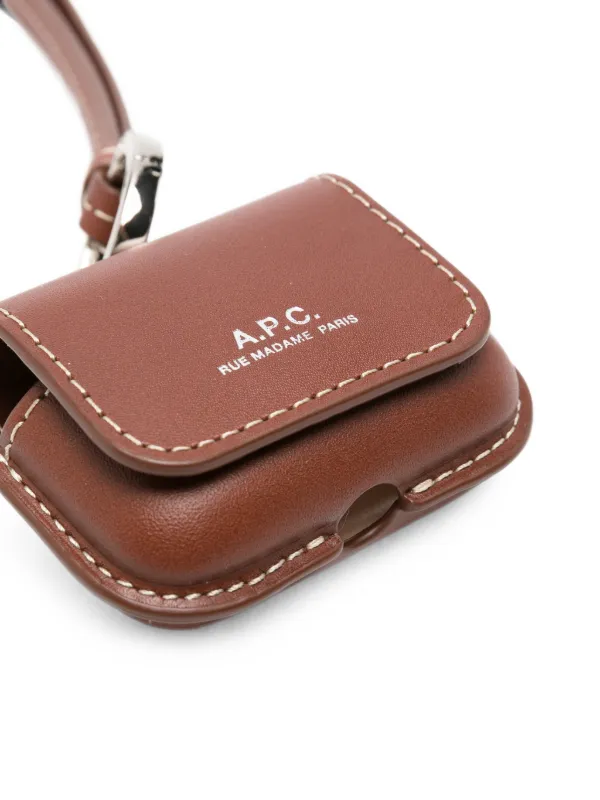 A.P.C. AirPods プロ レザーキーホルダー | ブラウン | FARFETCH JP