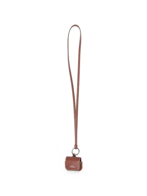 A.P.C. llavero AirPods Pro con logo estampado